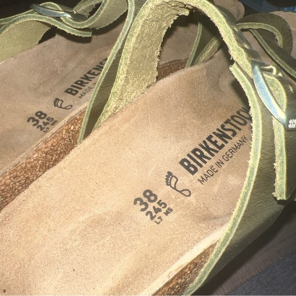 NEW IN BOX Birkenstock Mayari- size 38-women 7/8 olive army green-normal width - Picture 11 of 16